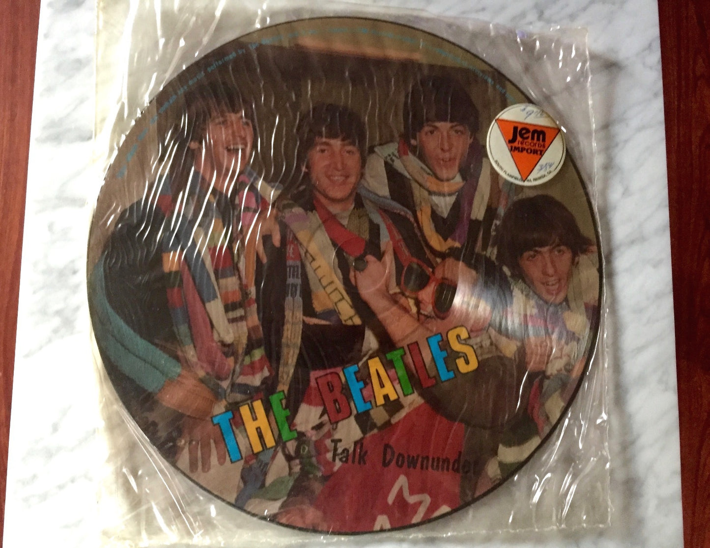 The Beatles Talk down under Picture Disc SEALED 12"LP Interview Lennon Harrison