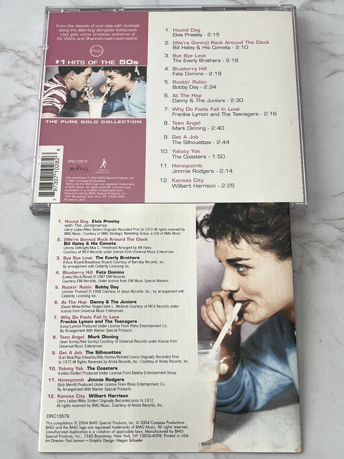Bobby Day, Elvis Presley, Everly Brothers, The Coasters – #1 Hits Of The 50s (2004) [ORIGINAL USA PRESS]