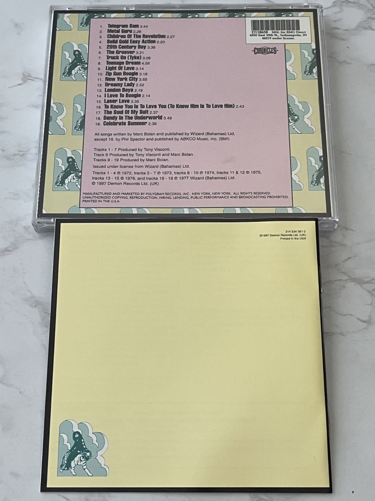 T. Rex – Great Hits 1972-1977 The A-Sides (1997) [ORIGINAL USA PRESS]