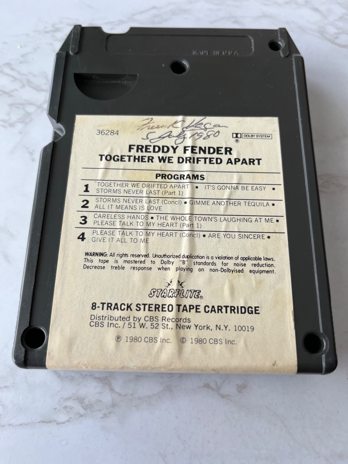 Freddy Fender – Together We Drifted Apart (1980)