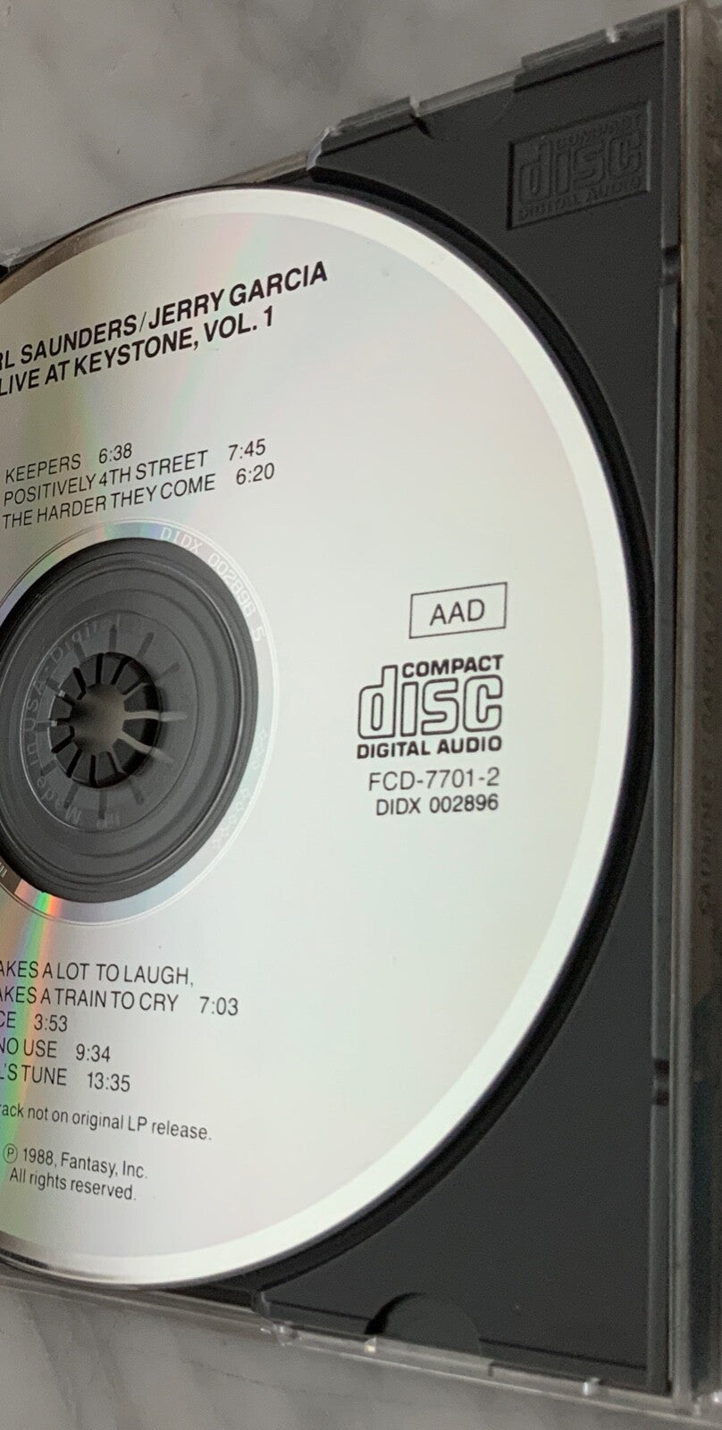 Jerry Garcia, Merl Saunders – Jerry Garcia Live At Keystone Vol. 1 [DADC PRESS]