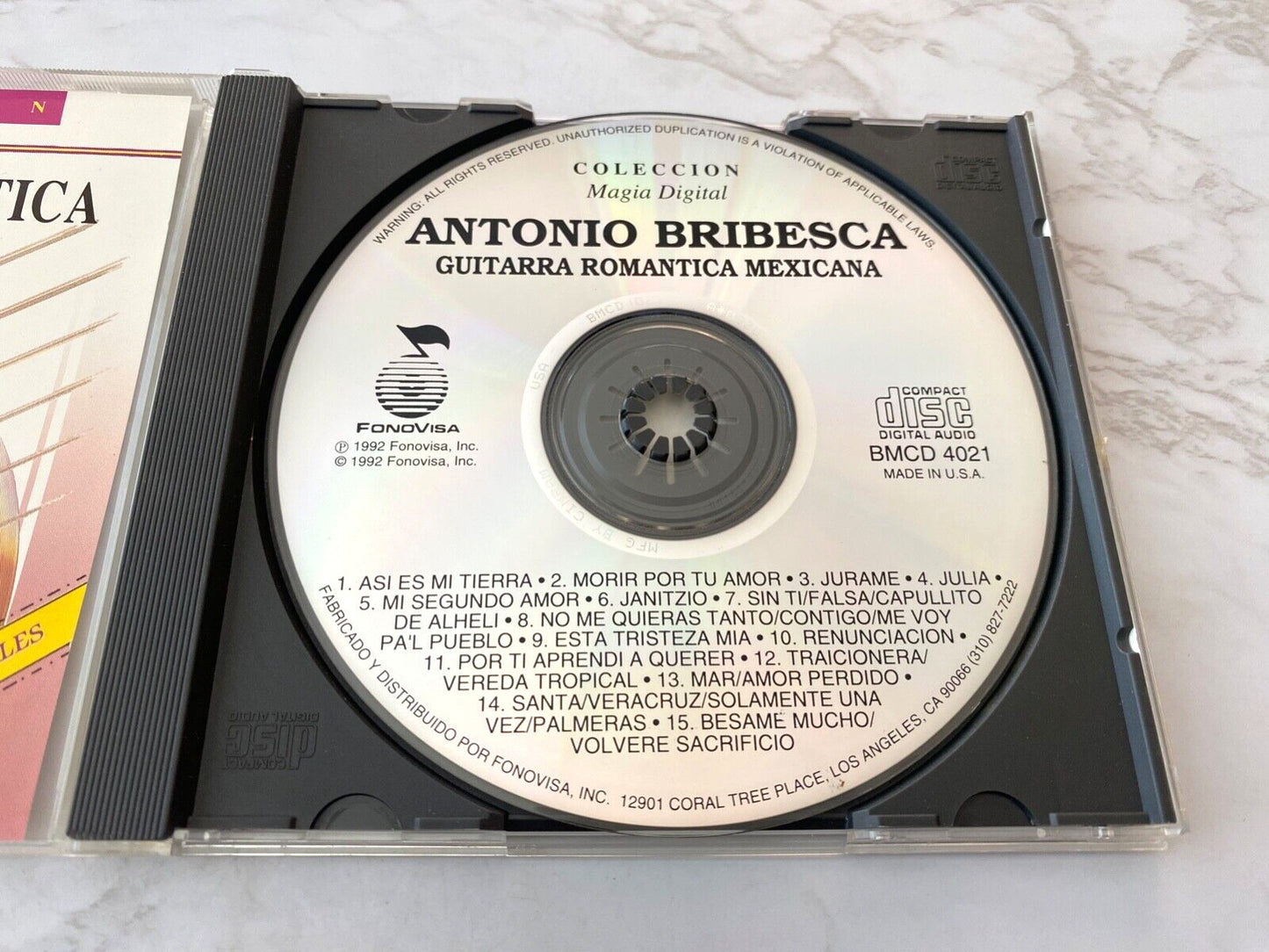 Antonio Bribiesca – Guitarra Romantica Mexicana (1992) [ORIGINAL USA PRESS]