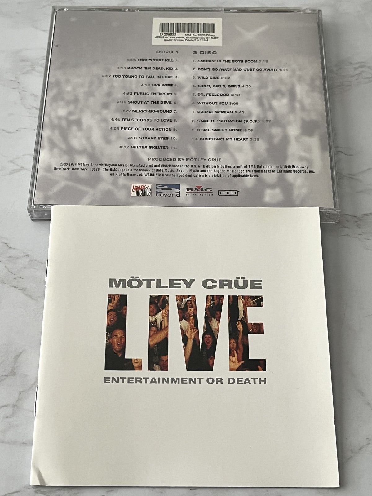 Motley Crue – Live Entertainment Or Death (1999) [ORIGINAL USA PRESS]