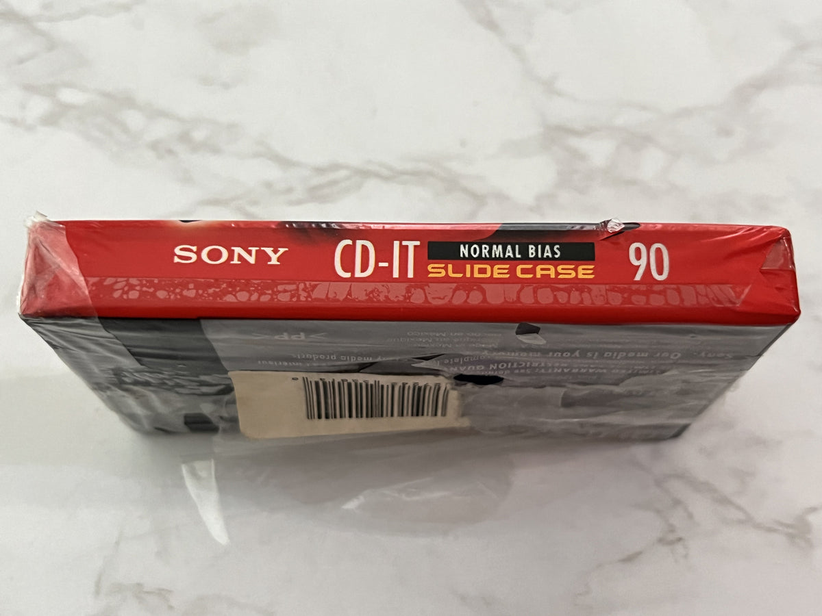 SONY CD-IT 90 Blank Audio CASSETTE Tape SEALED! Normal Bias Slide Case BRAND NEW
