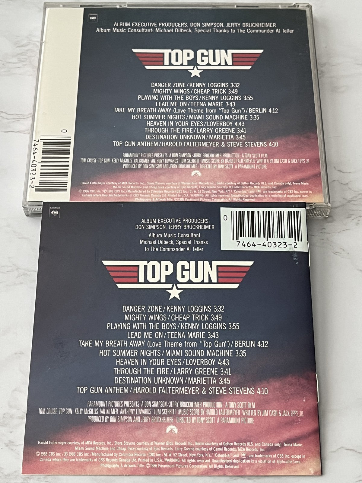 Top Gun Original Motion Picture Soundtrack [USA 1ST PRESS]