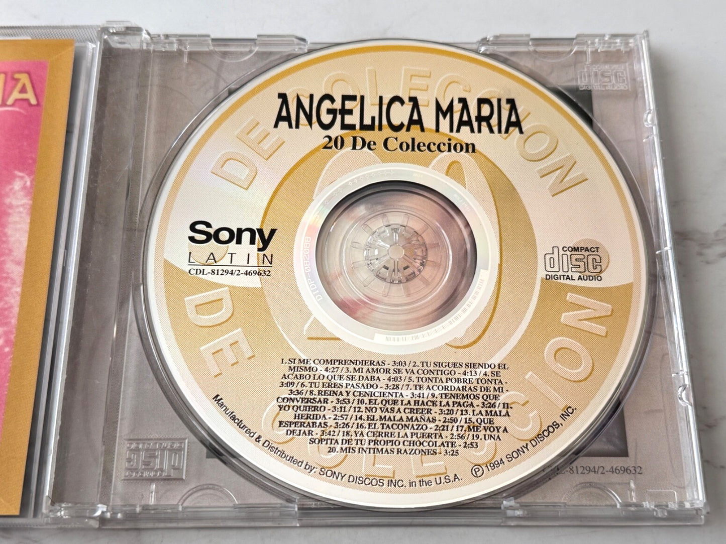 Angelica Maria – 20 De Coleccion (1994) [ORIGINAL USA PRESS]