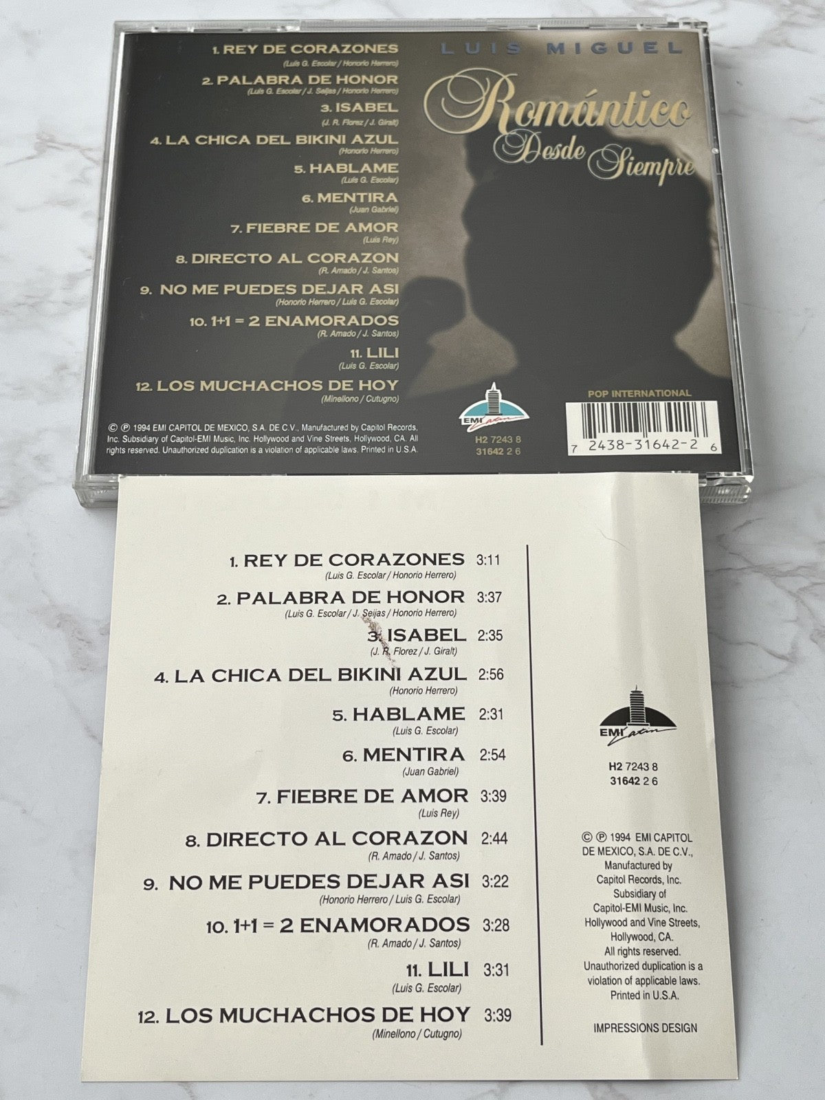 Luis Miguel – Romantico Desde Siempre (1994) [ORIGINAL USA PRESS]